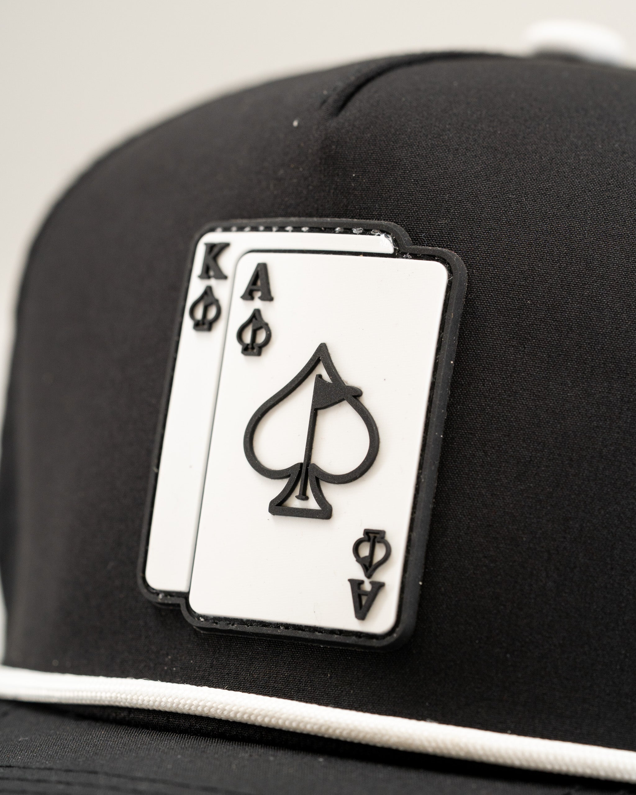 7.1P/AAce/King Black - Perforated Rope Hat