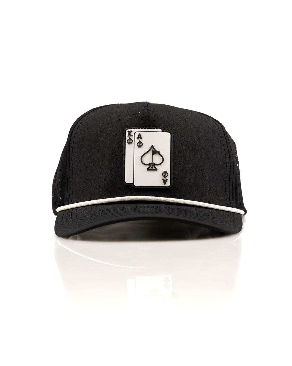7.1P/AAce/King Black - Perforated Rope Hat
