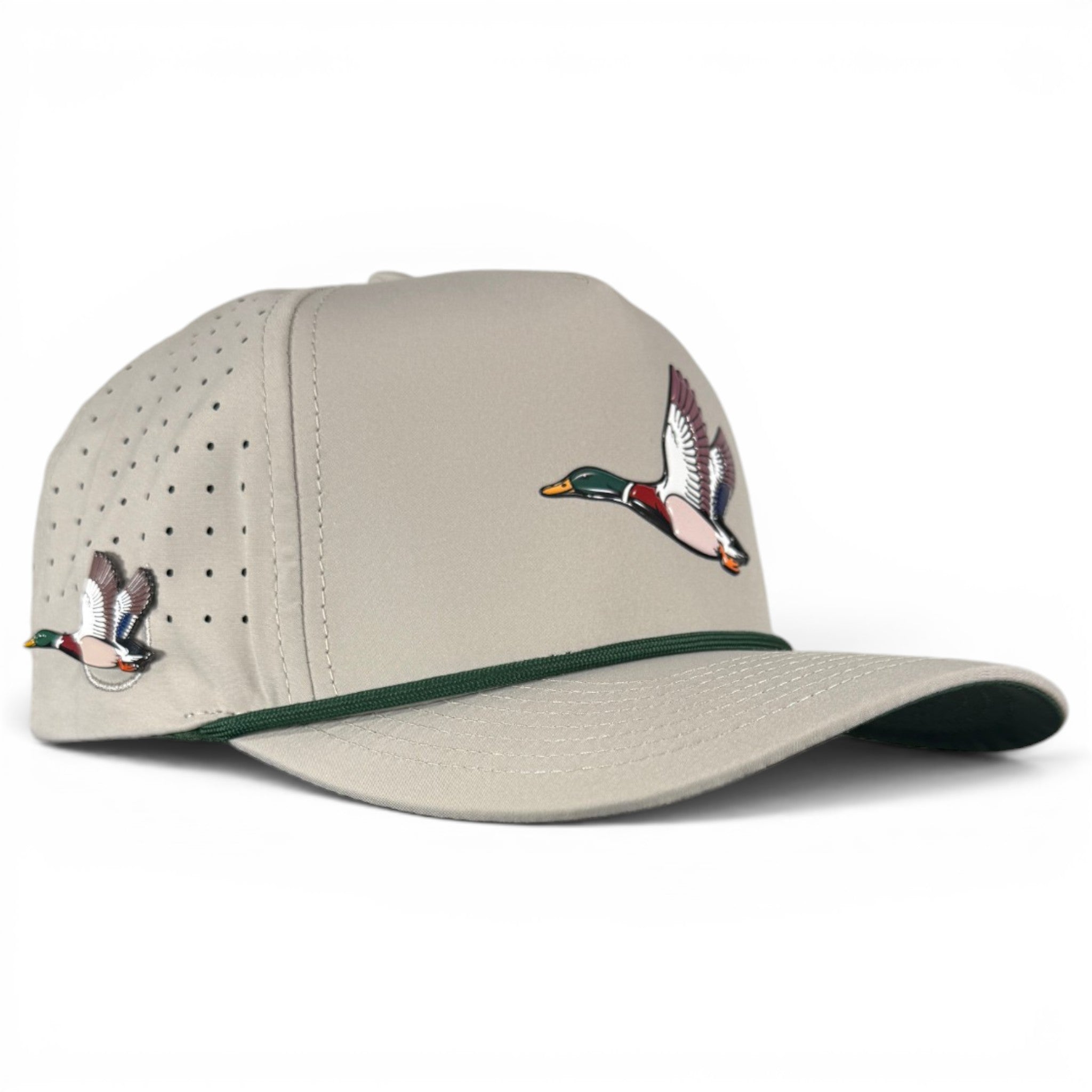 A.Mallard Golf Hat | Snapback Cap | Built-in Magnetic Ball Marker Holder + Marker Included | Adjustable | Duck