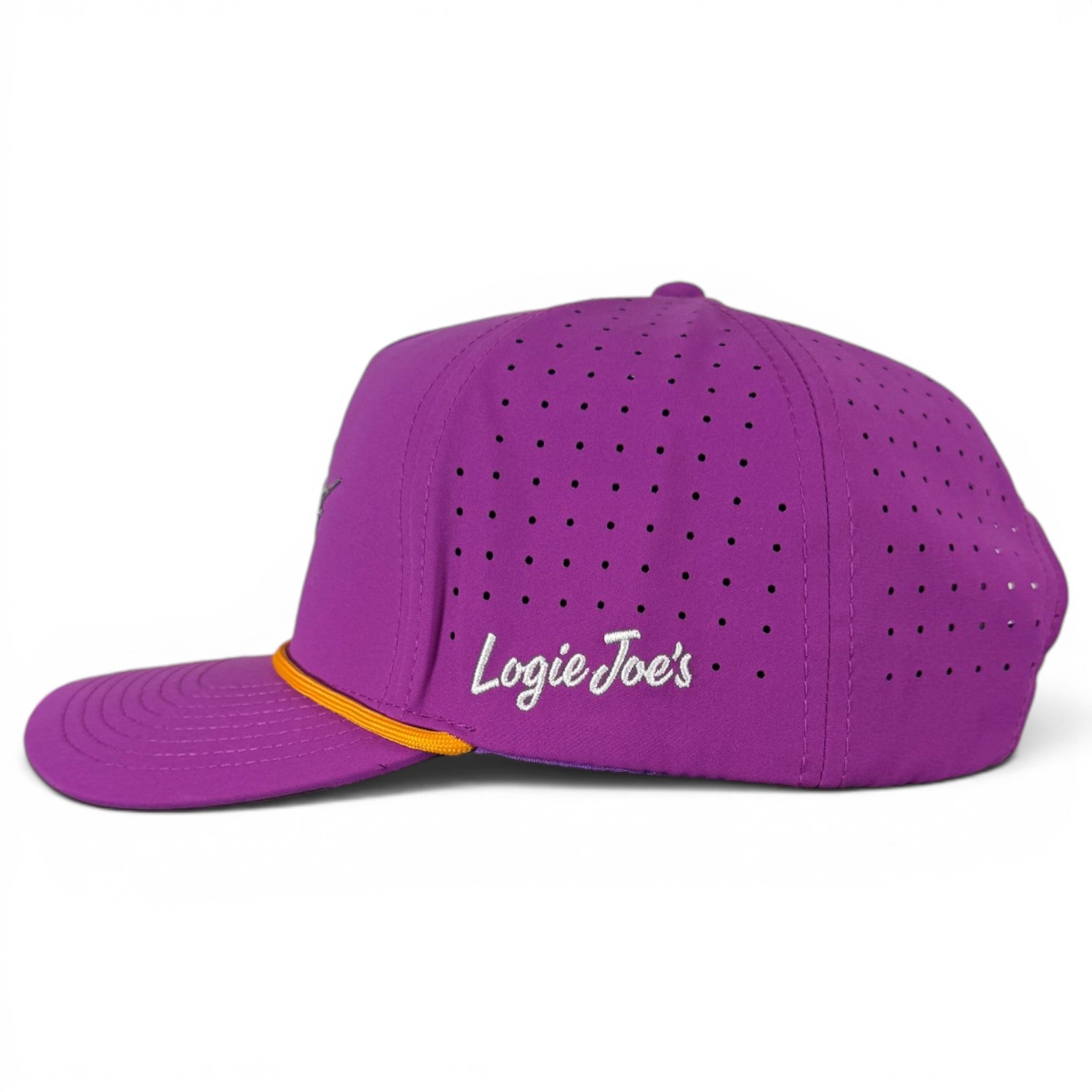 A.Marlin Golf Hat | Snapback Cap | Built-in Magnetic Ball Marker Holder + Marker Included | Adjustable Purple