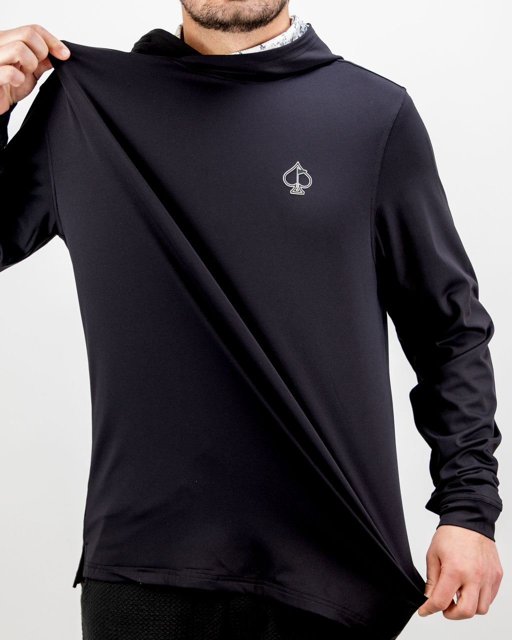 7. Performance Golf Hoodie - White Noise