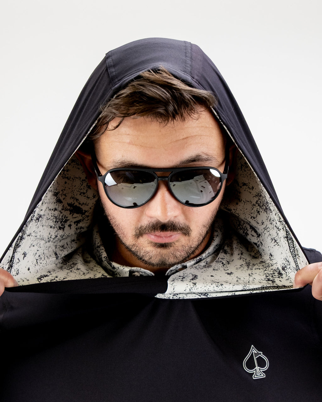 7. Performance Golf Hoodie - White Noise