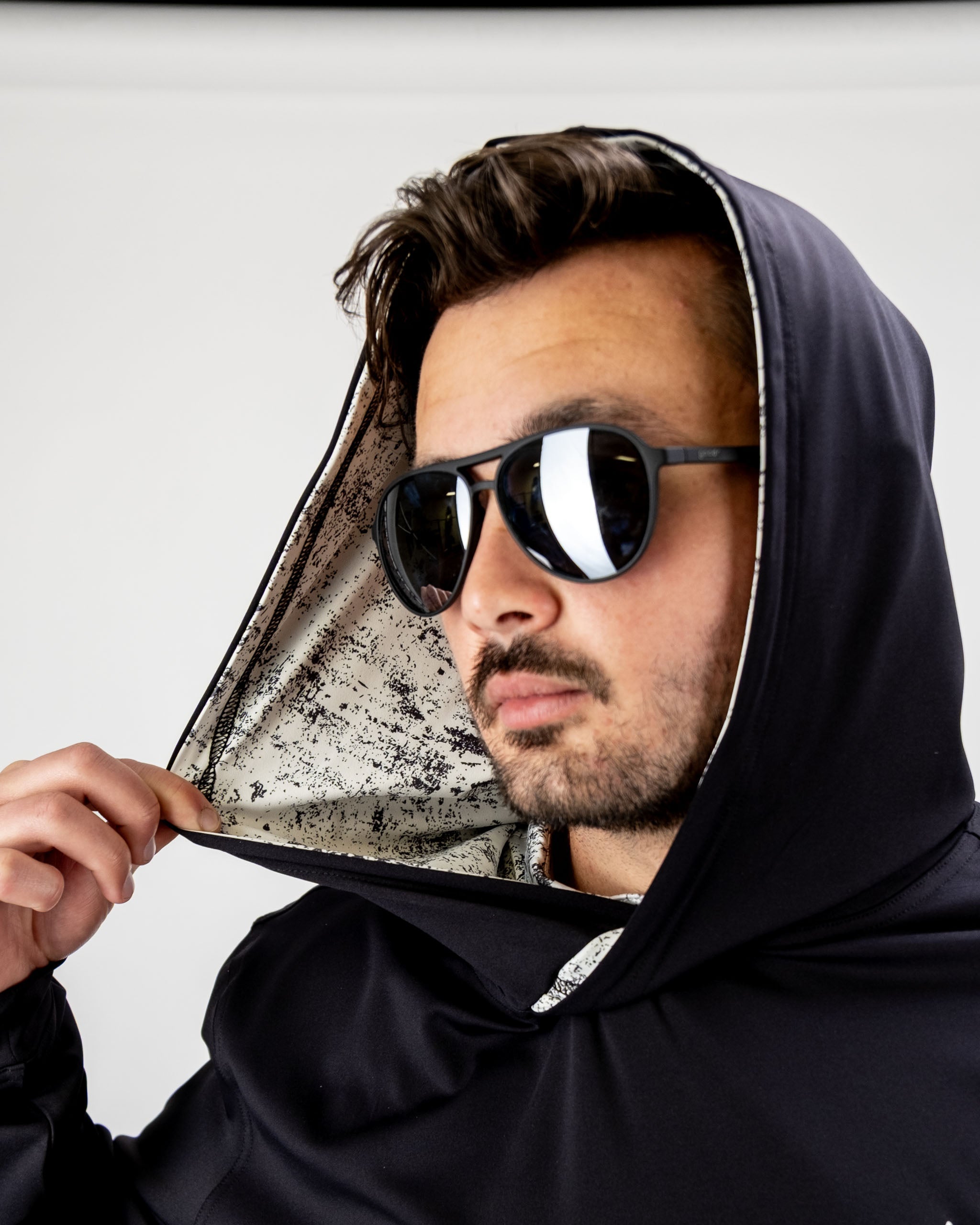 7. Performance Golf Hoodie - White Noise