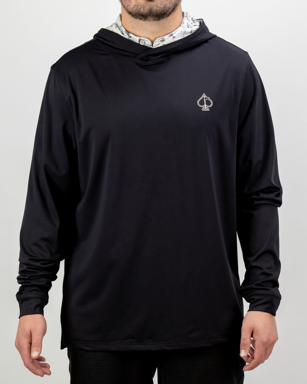 7. Performance Golf Hoodie - White Noise