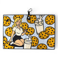 3.1Milk & Cookies Golf Towel | Premium Double-Sided Microfiber | Heavy-Duty Magnetic Towel with Carabiner Clip | 24 x 16 in | Cart Girl