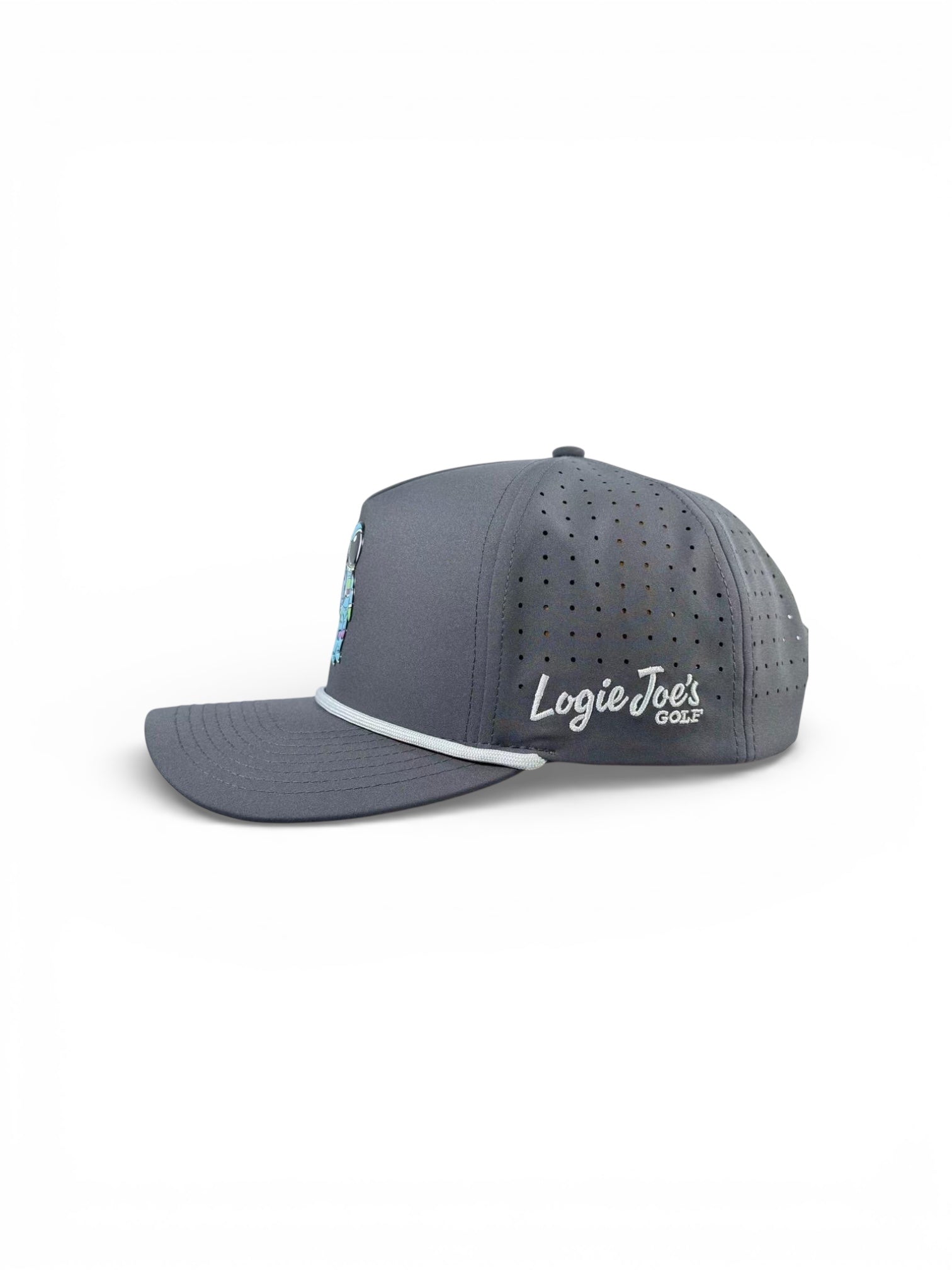 7.1Astronaut Walker Golf Hat | Snapback Cap | Built-in Magnetic Ball Marker Holder + Marker Included | Adjustable Gray