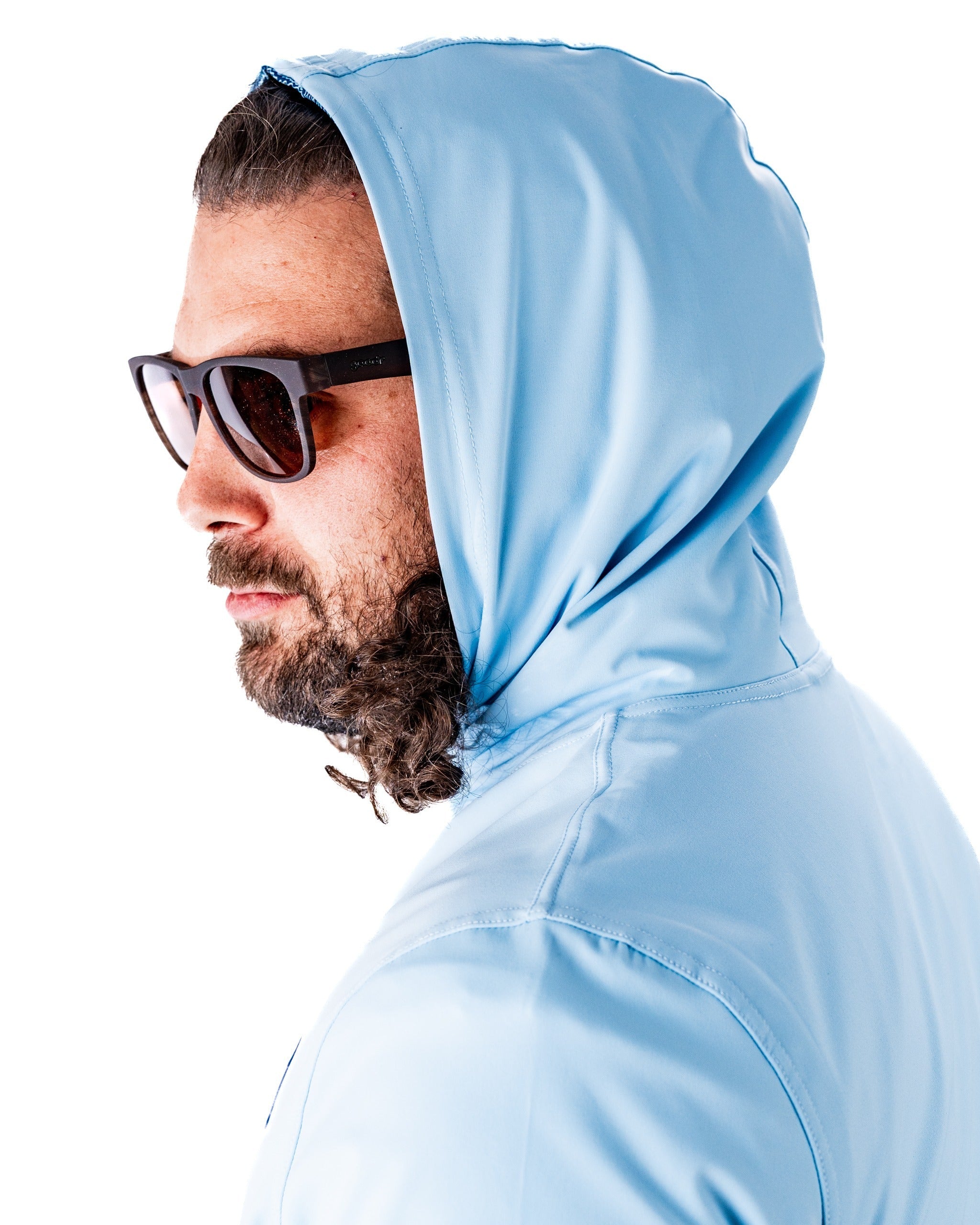 7. Performance Golf Hoodie - Squiggle Blue
