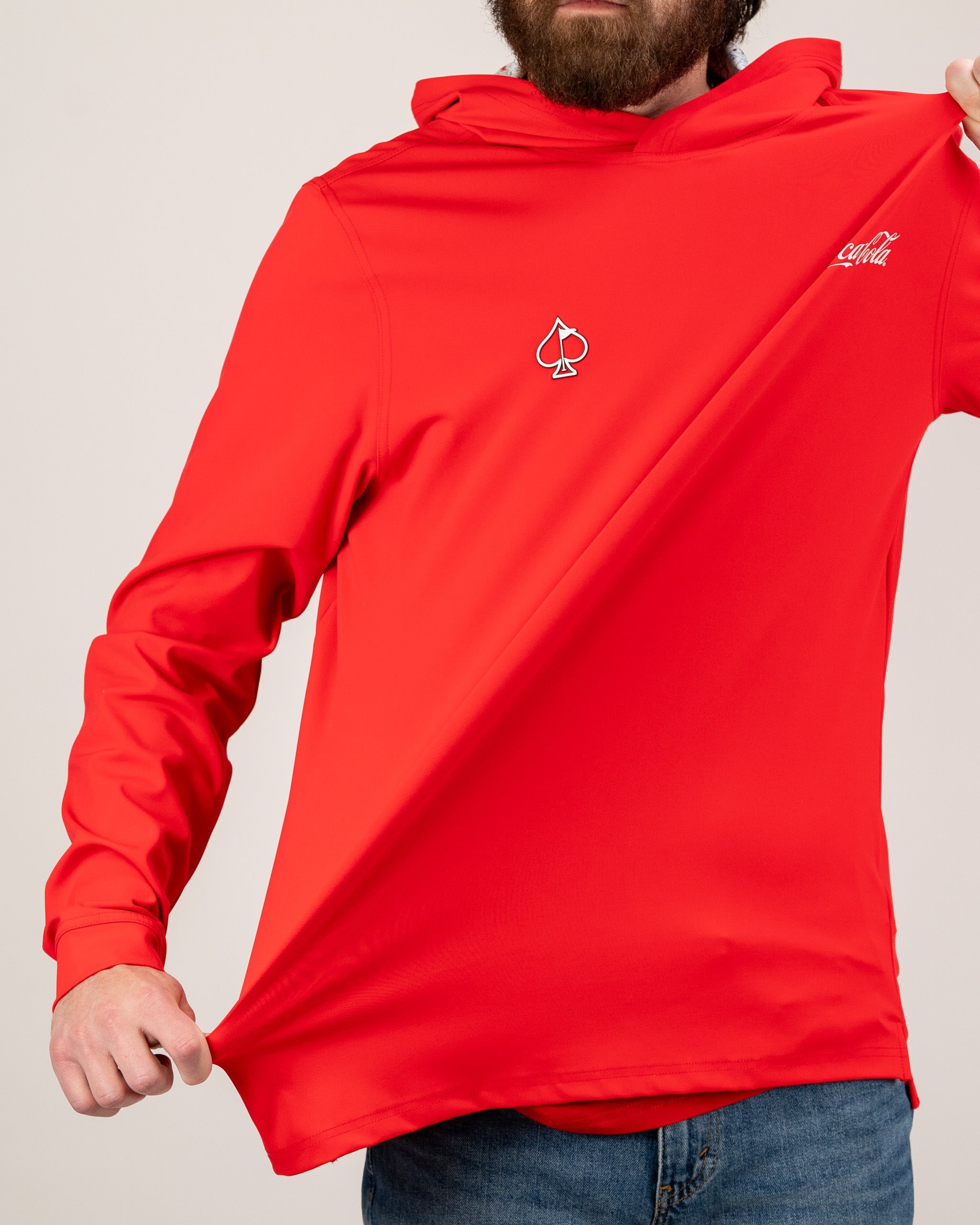 7. Performance Golf Hoodie - Coca-Cola Red