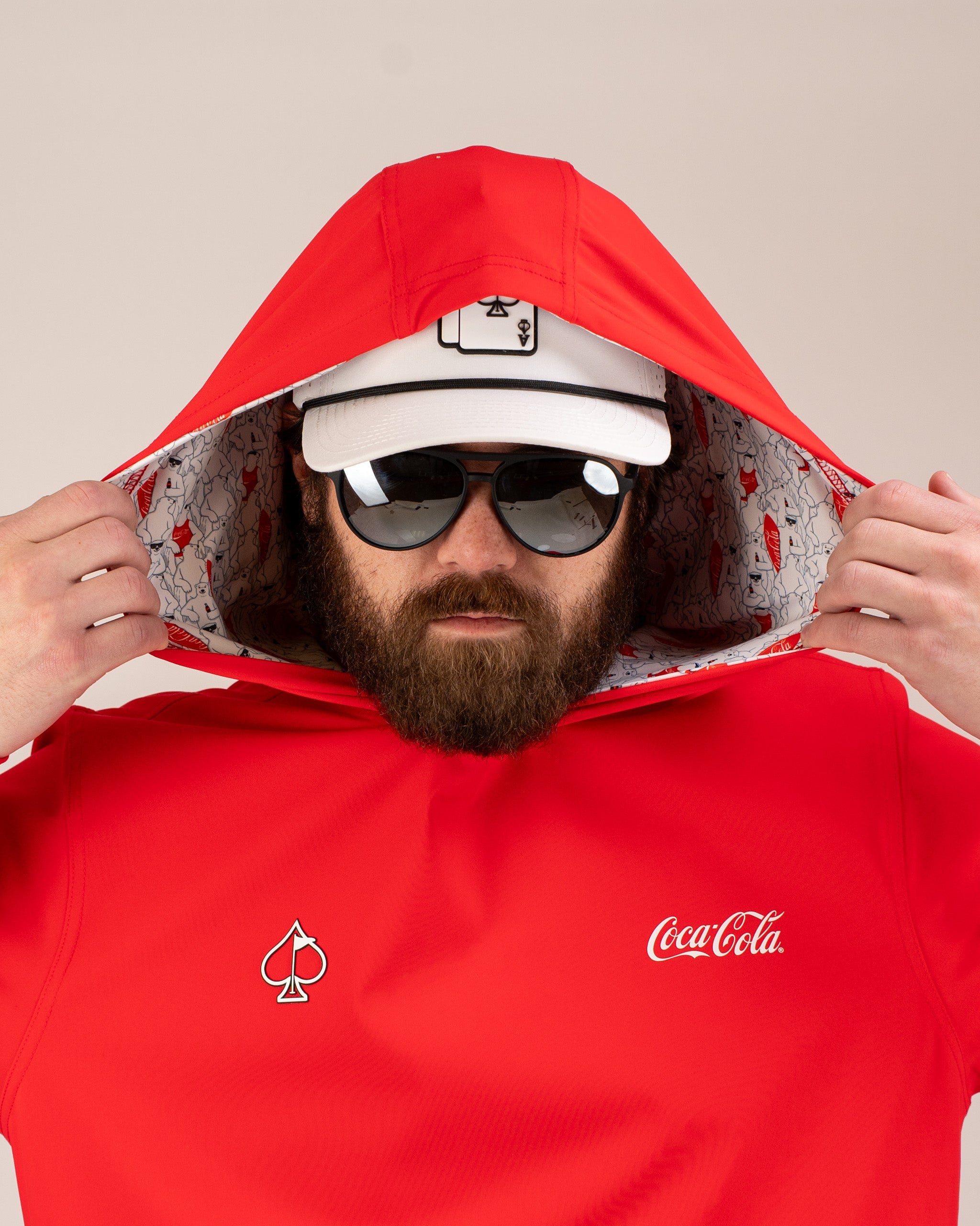 7. Performance Golf Hoodie - Coca-Cola Red