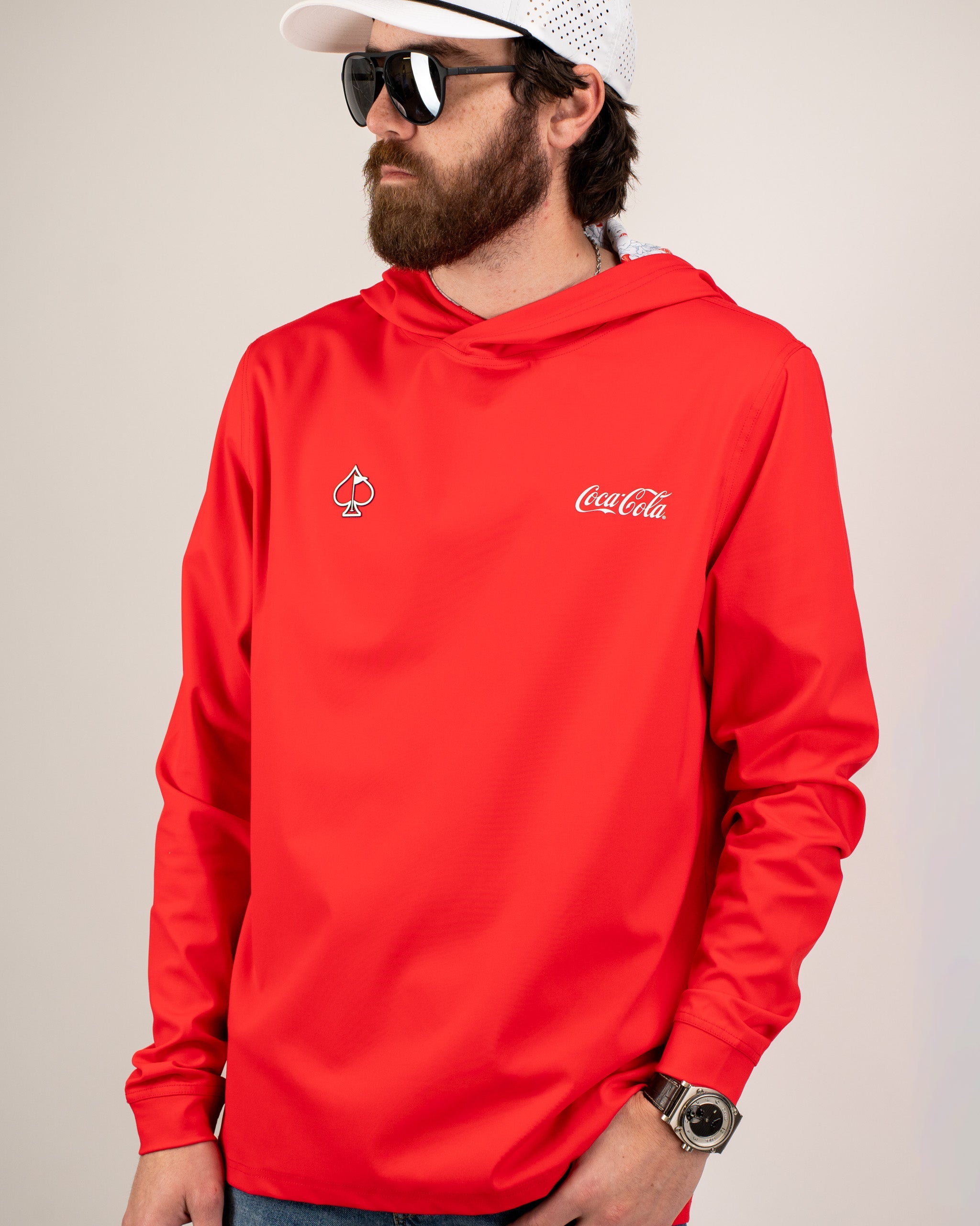 7. Performance Golf Hoodie - Coca-Cola Red