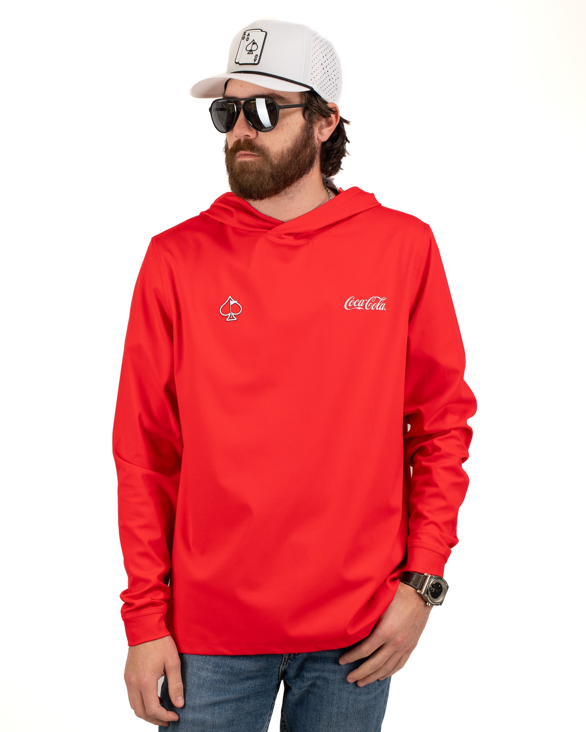 7. Performance Golf Hoodie - Coca-Cola Red
