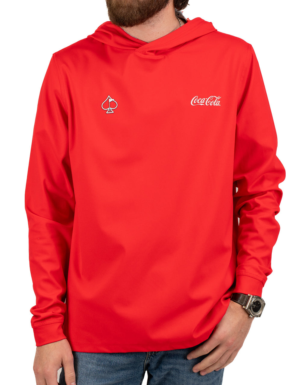7. Performance Golf Hoodie - Coca-Cola Red