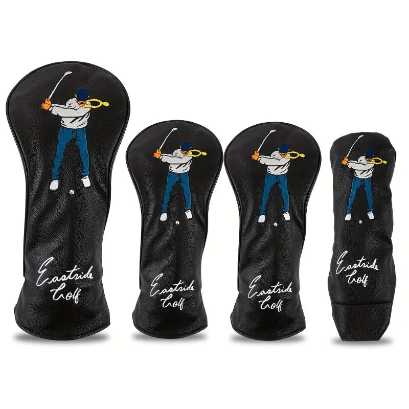 3.Golf swing protective cover, dustproof and durable PU material, fashionable and durable, golf accessories, club protective cover