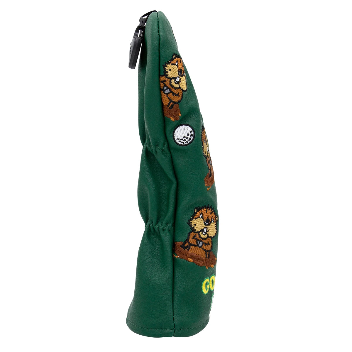 Green Leather Groundhog Golf Driver Fairway Wood Hybrid/UT  Headcover Club Head Cover High Quality Embroidery