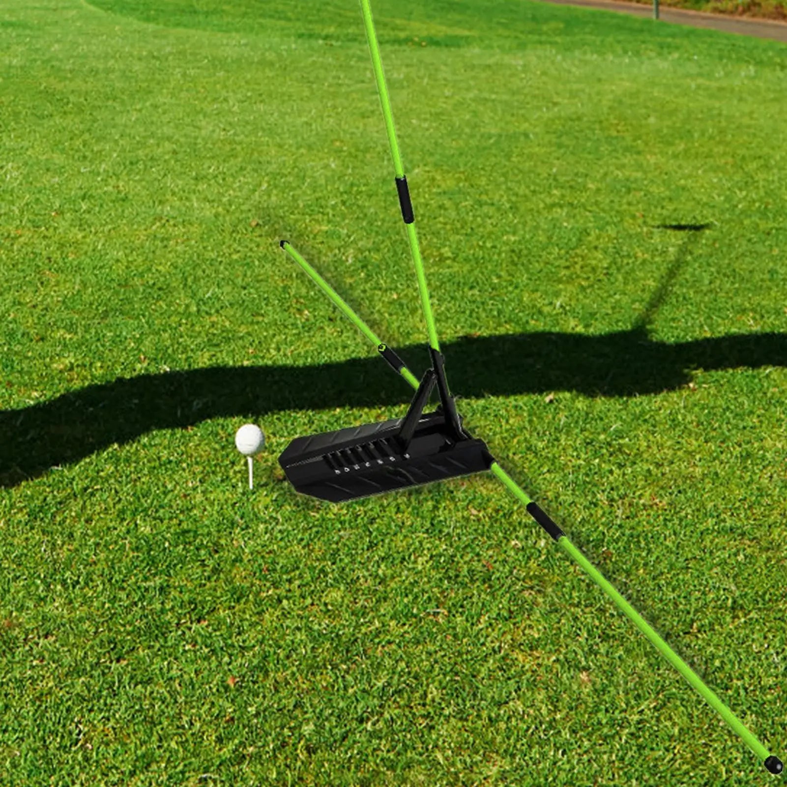 1.Golf Alignment Sticks Training Aid Portable Swing Plane Corrector with Adjustable Angle Stance Trainer for Sports Lover Practice