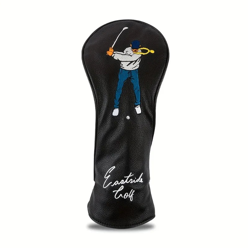 3.Golf swing protective cover, dustproof and durable PU material, fashionable and durable, golf accessories, club protective cover