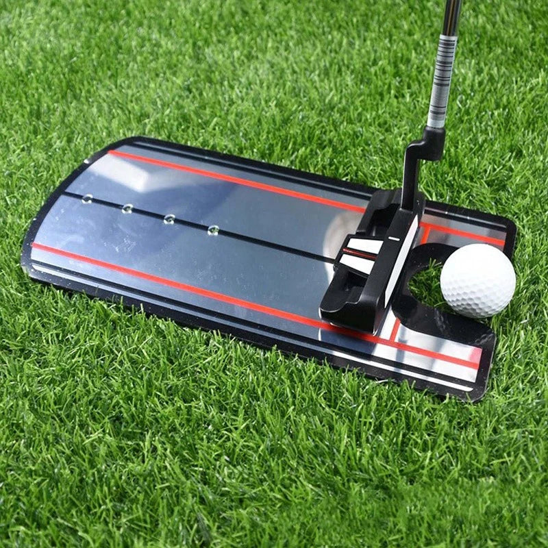 1.Golf Eye Line Practice Golf Swing Training Aids Putting Alignment Mirror Golf Practice Putter Mirror Golf Swing Trainer
