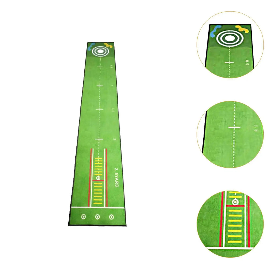 1.Golf Putting Mat Training Aid Improve Putting Accuracy Foldable Storage Golfing Accessory Golf Practice for Office Backyard