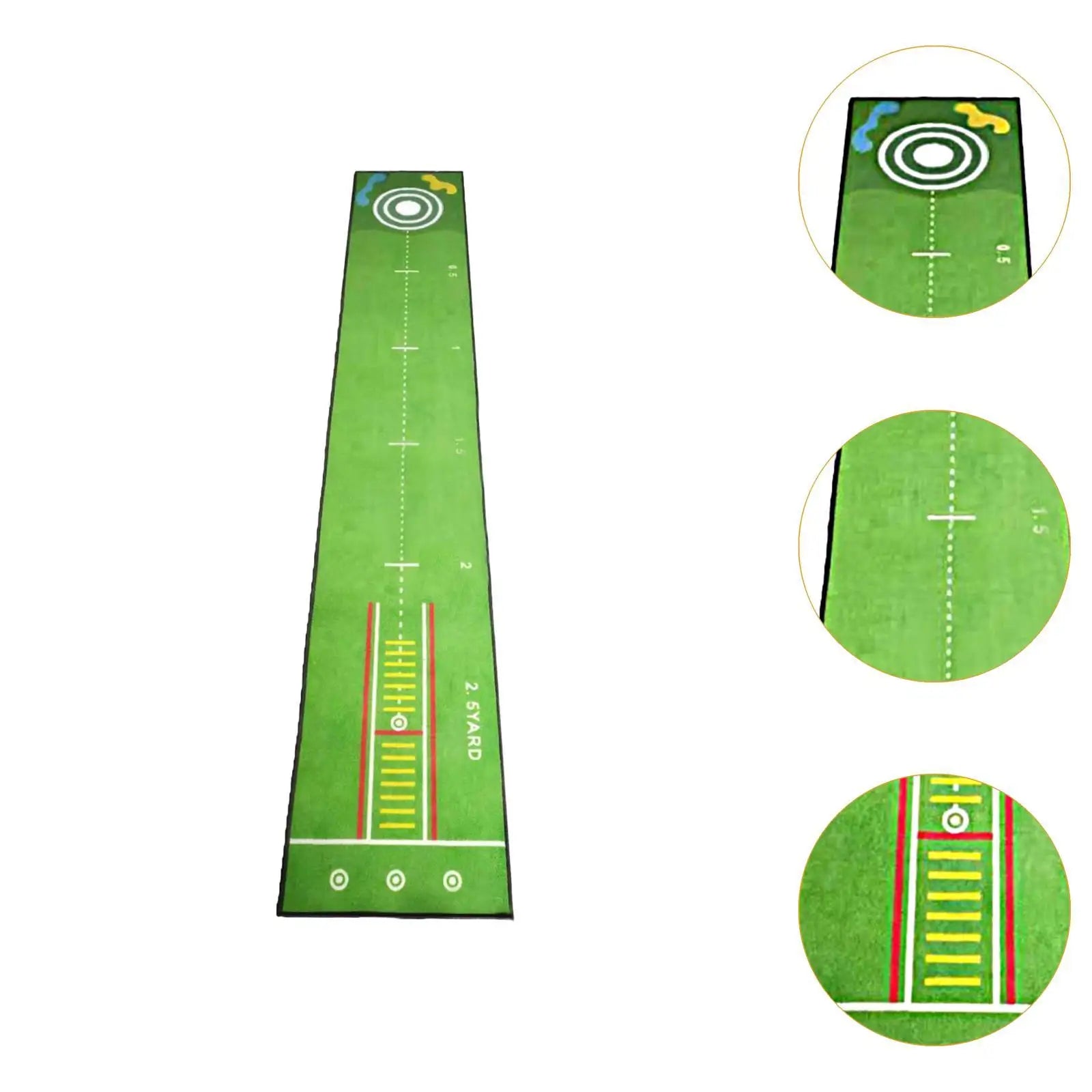 1.Golf Putting Mat Training Aid Improve Putting Accuracy Foldable Storage Golfing Accessory Golf Practice for Office Backyard