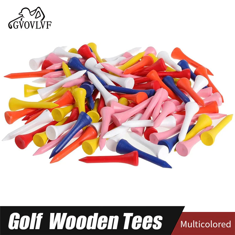 4.1Golf colored wooden tees, available in multiple colors and sizes, ranging from 35mm to 83mm