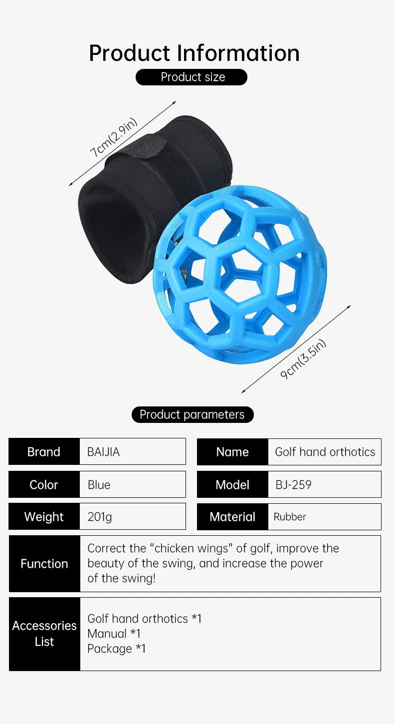 1.Golf Smart Ball Swing Trainer Golf Training Aid Ball Equipment Portable Golf Smart Ball Posture Correction Training For Beginner
