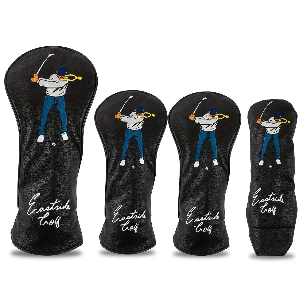 Golf swing protective cover, dustproof and durable PU material, fashionable and durable, golf accessories, club protective cover