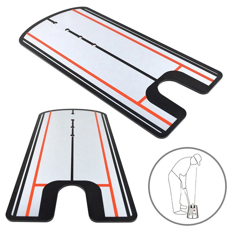 1.Golf Eye Line Practice Golf Swing Training Aids Putting Alignment Mirror Golf Practice Putter Mirror Golf Swing Trainer