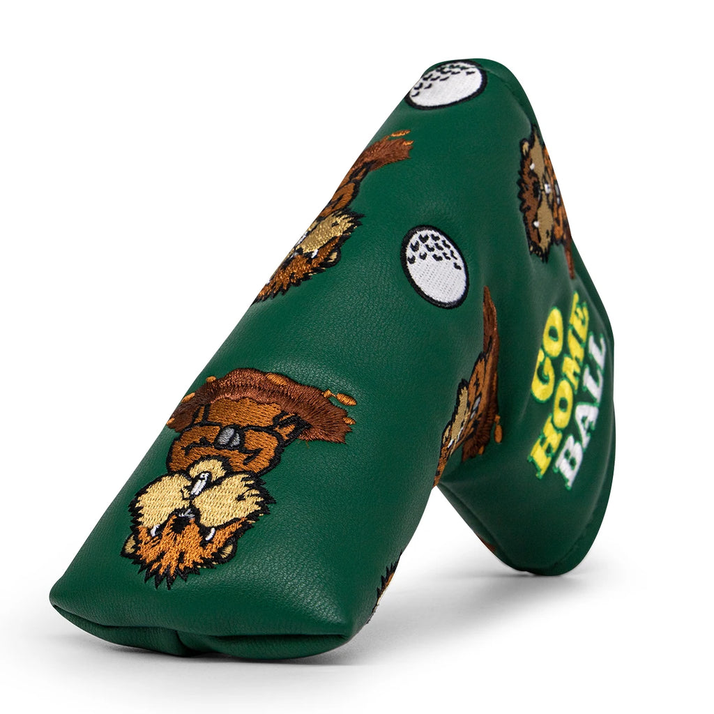 Green Leather Groundhog Golf Driver Fairway Wood Hybrid/UT  Headcover Club Head Cover High Quality Embroidery
