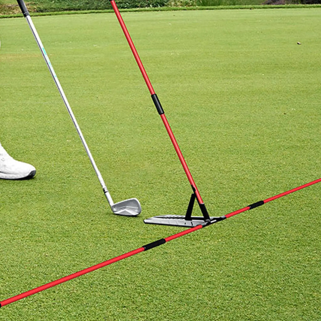 1.Golf Alignment Sticks Training Aid Portable Swing Plane Corrector with Adjustable Angle Stance Trainer for Sports Lover Practice