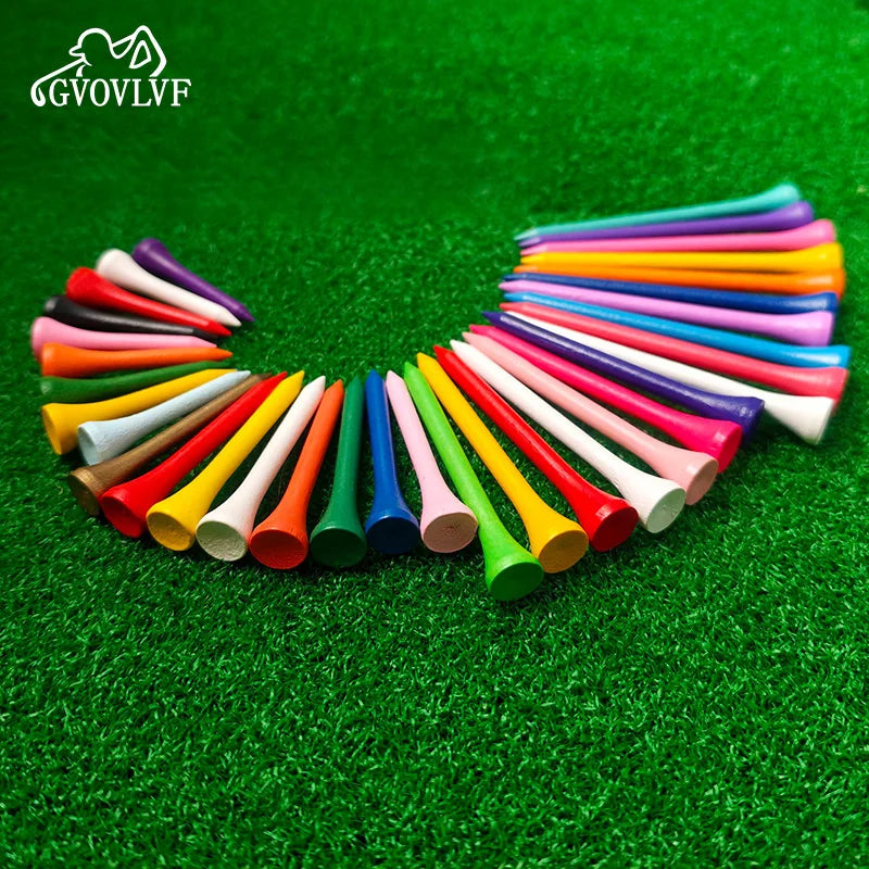 4.1Golf colored wooden tees, available in multiple colors and sizes, ranging from 35mm to 83mm
