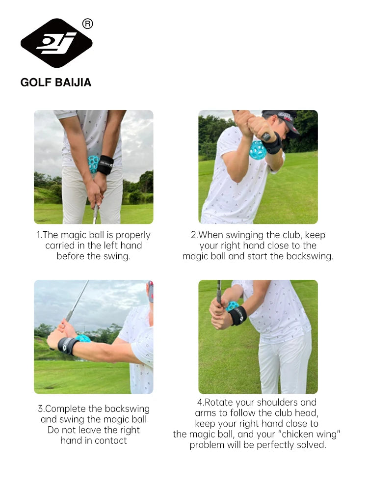 1.Golf Smart Ball Swing Trainer Golf Training Aid Ball Equipment Portable Golf Smart Ball Posture Correction Training For Beginner