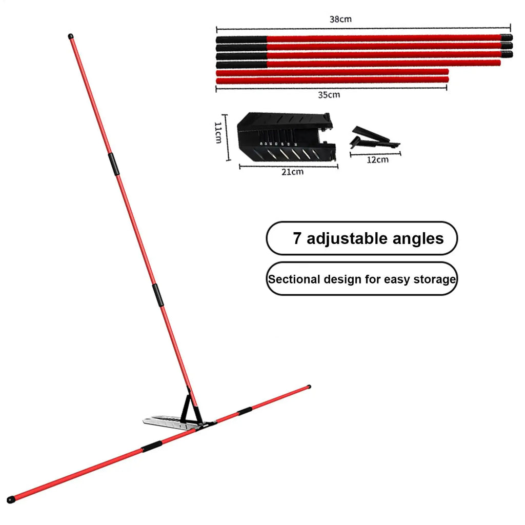 1.Golf Alignment Sticks Training Aid Portable Swing Plane Corrector with Adjustable Angle Stance Trainer for Sports Lover Practice