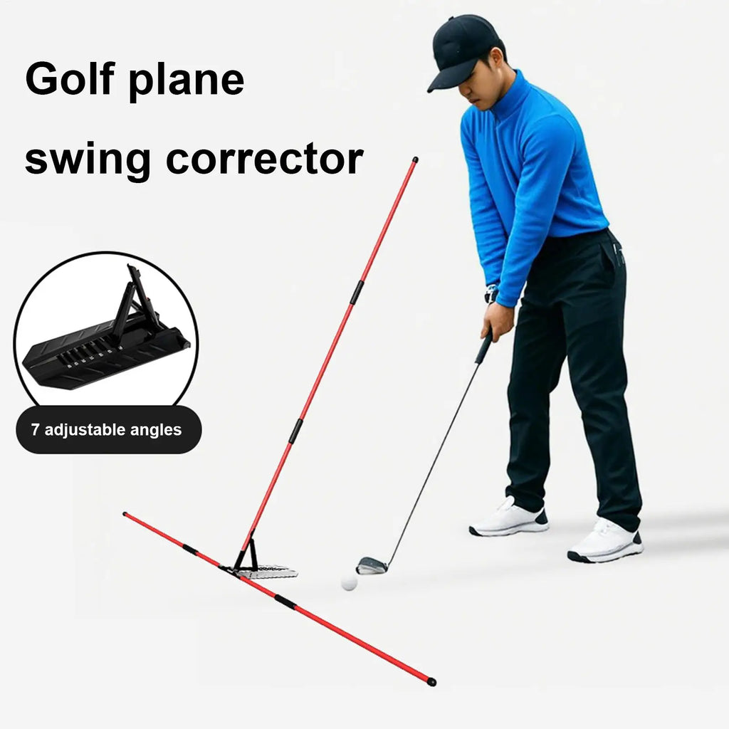 1.Golf Alignment Sticks Training Aid Portable Swing Plane Corrector with Adjustable Angle Stance Trainer for Sports Lover Practice