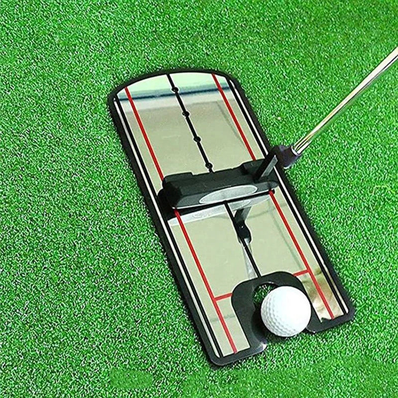 1.Golf Eye Line Practice Golf Swing Training Aids Putting Alignment Mirror Golf Practice Putter Mirror Golf Swing Trainer