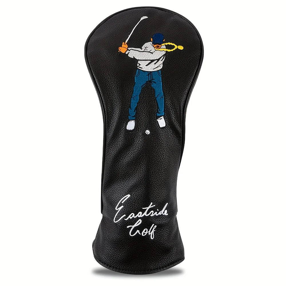 Golf swing protective cover, dustproof and durable PU material, fashionable and durable, golf accessories, club protective cover