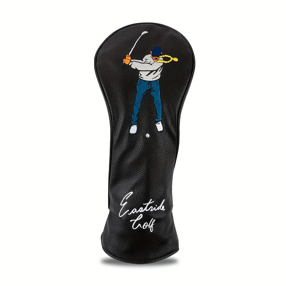 Golf swing protective cover, dustproof and durable PU material, fashionable and durable, golf accessories, club protective cover
