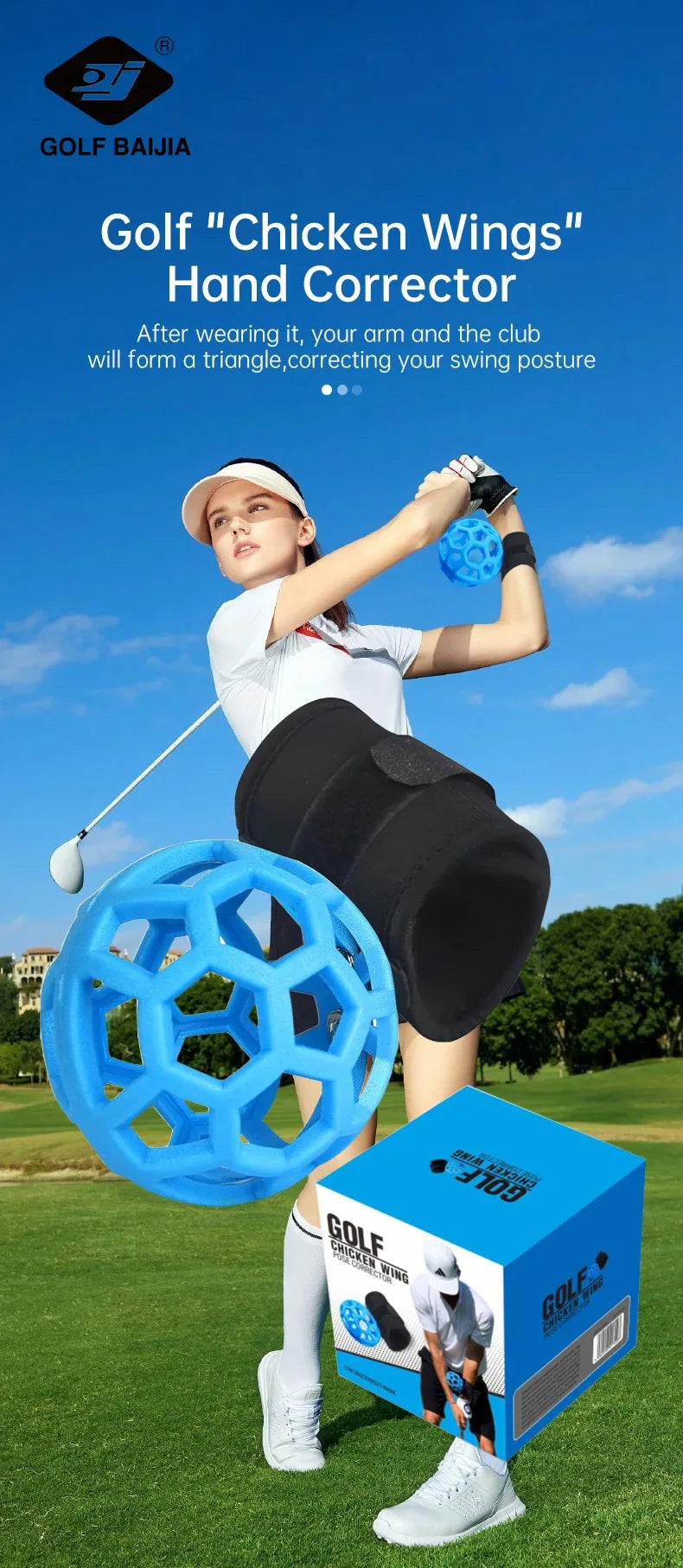 1.Golf Smart Ball Swing Trainer Golf Training Aid Ball Equipment Portable Golf Smart Ball Posture Correction Training For Beginner