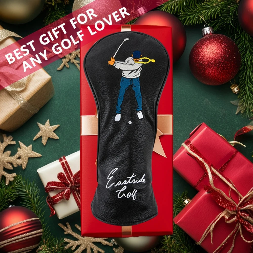 Golf swing protective cover, dustproof and durable PU material, fashionable and durable, golf accessories, club protective cover