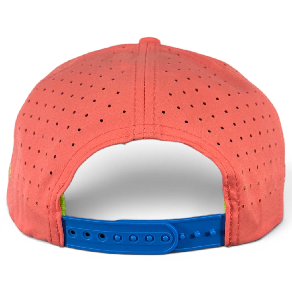 A.Tree Frog Golf Hat | Snapback Cap | Built-in Magnetic Ball Marker Holder + Marker Included | Adjustable | Red Eyed