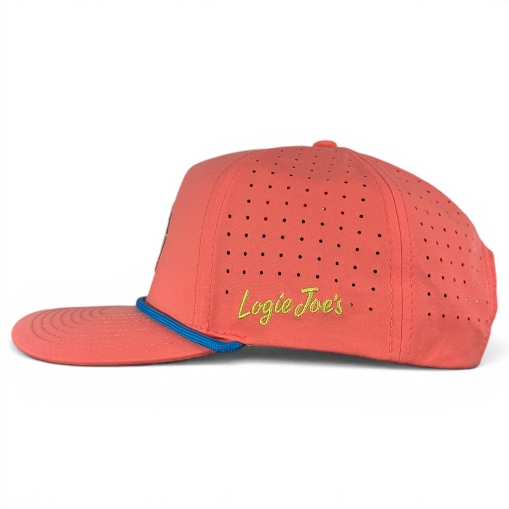 A.Tree Frog Golf Hat | Snapback Cap | Built-in Magnetic Ball Marker Holder + Marker Included | Adjustable | Red Eyed