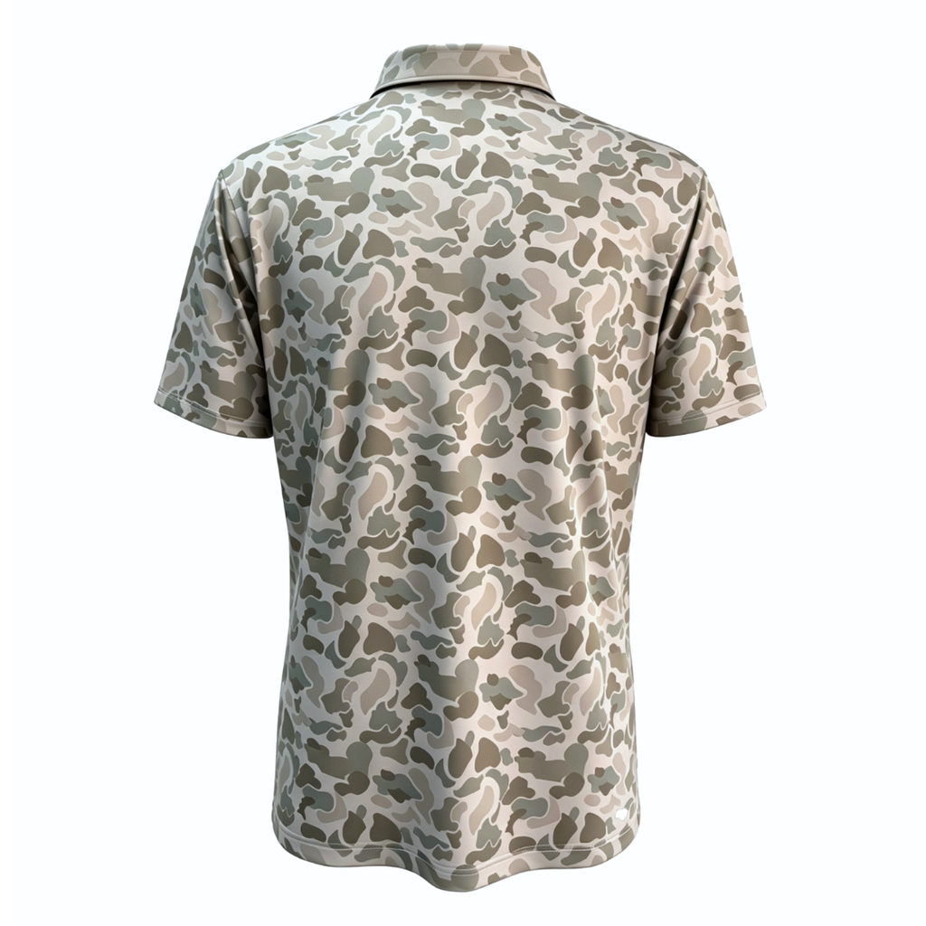 7.A "Back 9 Camo" Golf Polo