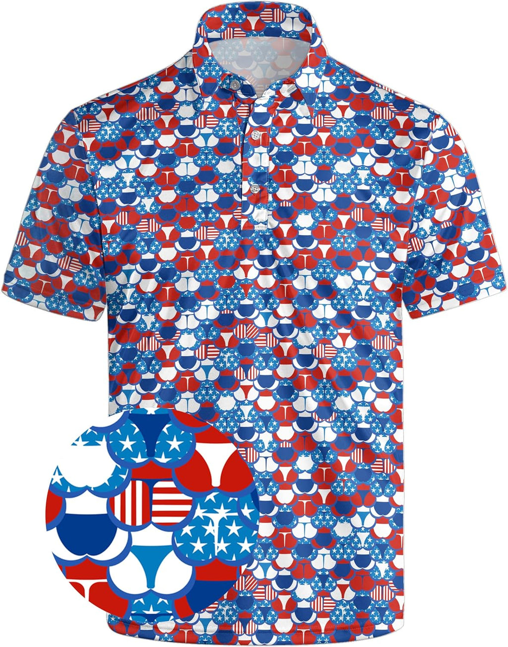 Funny Golf Shirts for Men, Funny Golf Polo Quick-Dry Moisture Wicking Funny Polo Shirts for Men