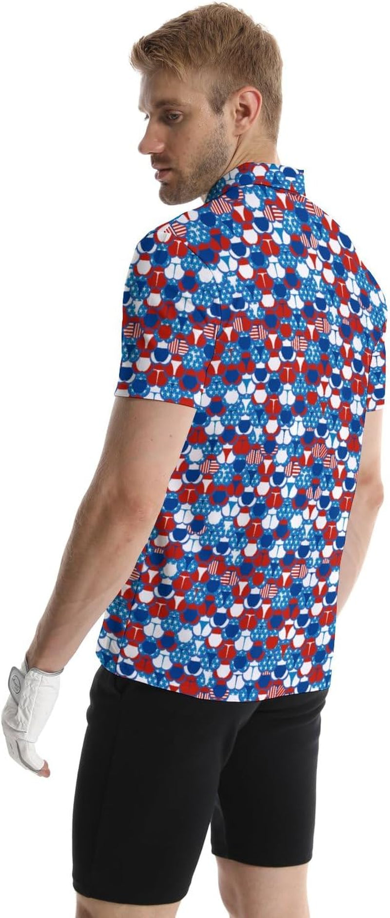 Funny Golf Shirts for Men, Funny Golf Polo Quick-Dry Moisture Wicking Funny Polo Shirts for Men