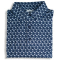 7.Blue Floral Men's Polo